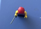 LEGO Pirate Minifigure - Black & Red Stripes, Black Legs, Red Bandana Eye Patch — photo 6