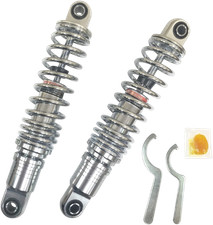 Drag Specialties Shocks Premium Ride-height Adjustable 13-inch Heavy Duty Chrome Drag Specialties Shocks Premium Ride-height Adjustable 13-inch Heavy Duty Chrome