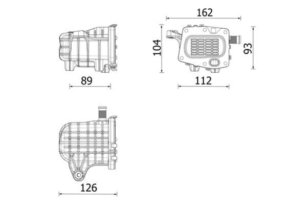 COOLER EXHAUST GAS RECIRCULATION CE 41 000P FOR PEUGEOT 308/SW/II 508 CITROËN - Image 8