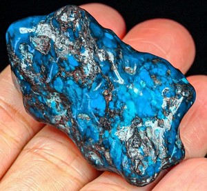 100Ct Smoky Blue Turquoise Associated Mineral Polished Nugget Specimen YPKX397