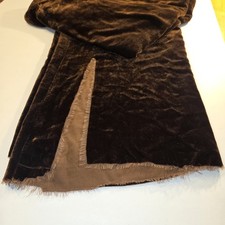 Etro Milano Women's Pants Size 50 Made In Italy Vintage Brown silk blend w/ Slit