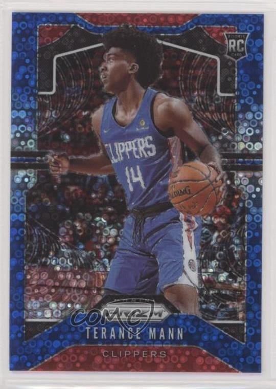 2019-20 Panini Prizm Rookie Fast Break Blue Prizm 94/175 Terance Mann #296 z7j