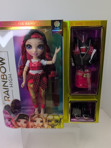 10" MGA Rainbow High Fashion Doll Ruby Anderson Series 2 Red Hair MINT NRFB #o