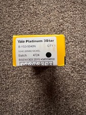 Yale B-YS3-5040N Platinum Euro Cylinder Lock