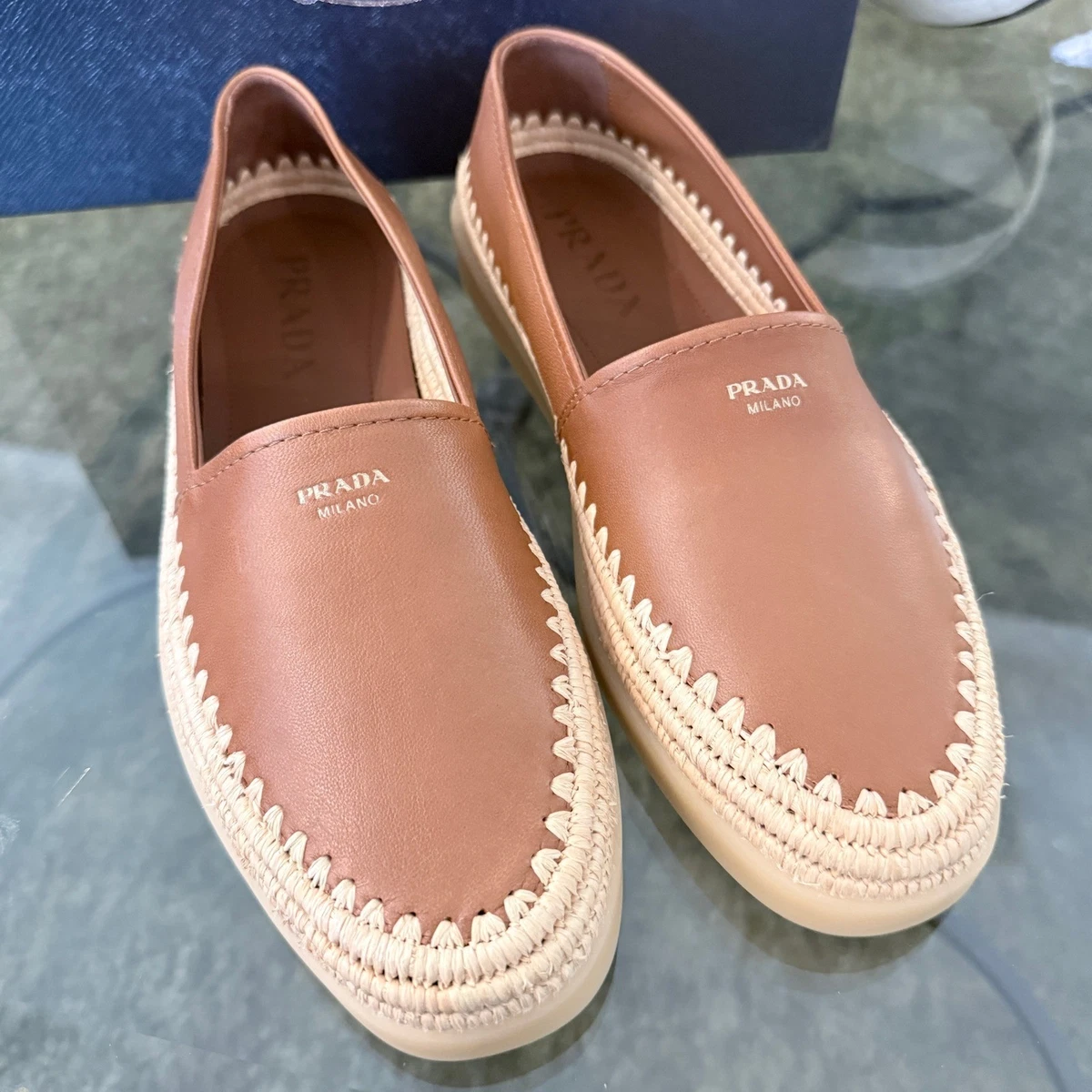 PRADA Leather Upper Brown Casual Shoes for Men for sale | eBay