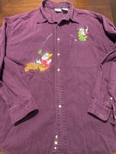 Disney Snow White feat. Dopey  Doc embroidered shirt, vintage 1990s