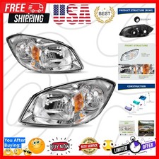 Headlight Assembly Compatible With 2005-2010 Chevy Cobalt 2005-2006 Pursuit...