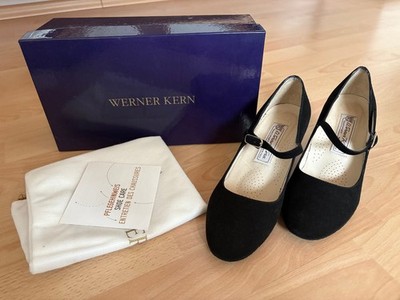 Tanzschuhe Werner Kern, Ashley- 60, Samtziege schwarz, size 3