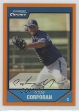 2007 Bowman Chrome Prospects Orange Refractor 23/25 Carlos Corporan #BC214 s1i