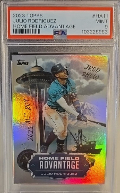 2023 Topps Series 2 Julio Rodriguez Home Field Advantage #HA11 PSA 9 SSP Rookie