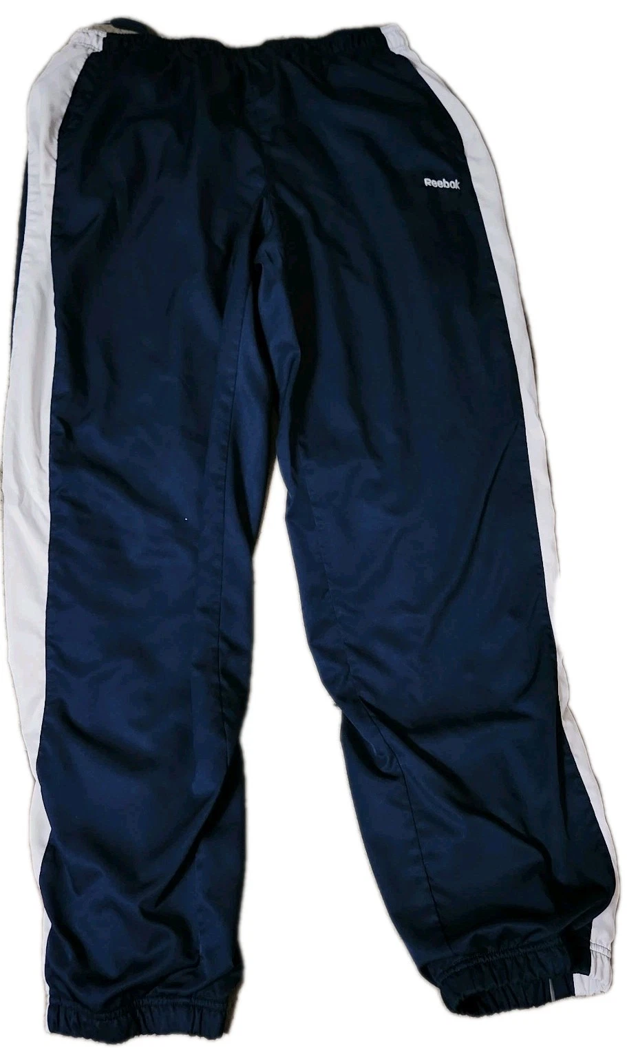 🔥 Vintage 90's Y2k Reebok Windbreaker Track Pants Mens Medium Baggy Blue White