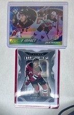 Jack Hughes DC-11 Platinum + UD3-3 Future Impact 2025 Hockey Cards