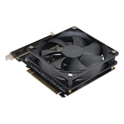 4x NVME M.2 AHCI auf PCI-E Express 3.0 Gen3 X16 Raid Card mit VROC Raid0 Fan
