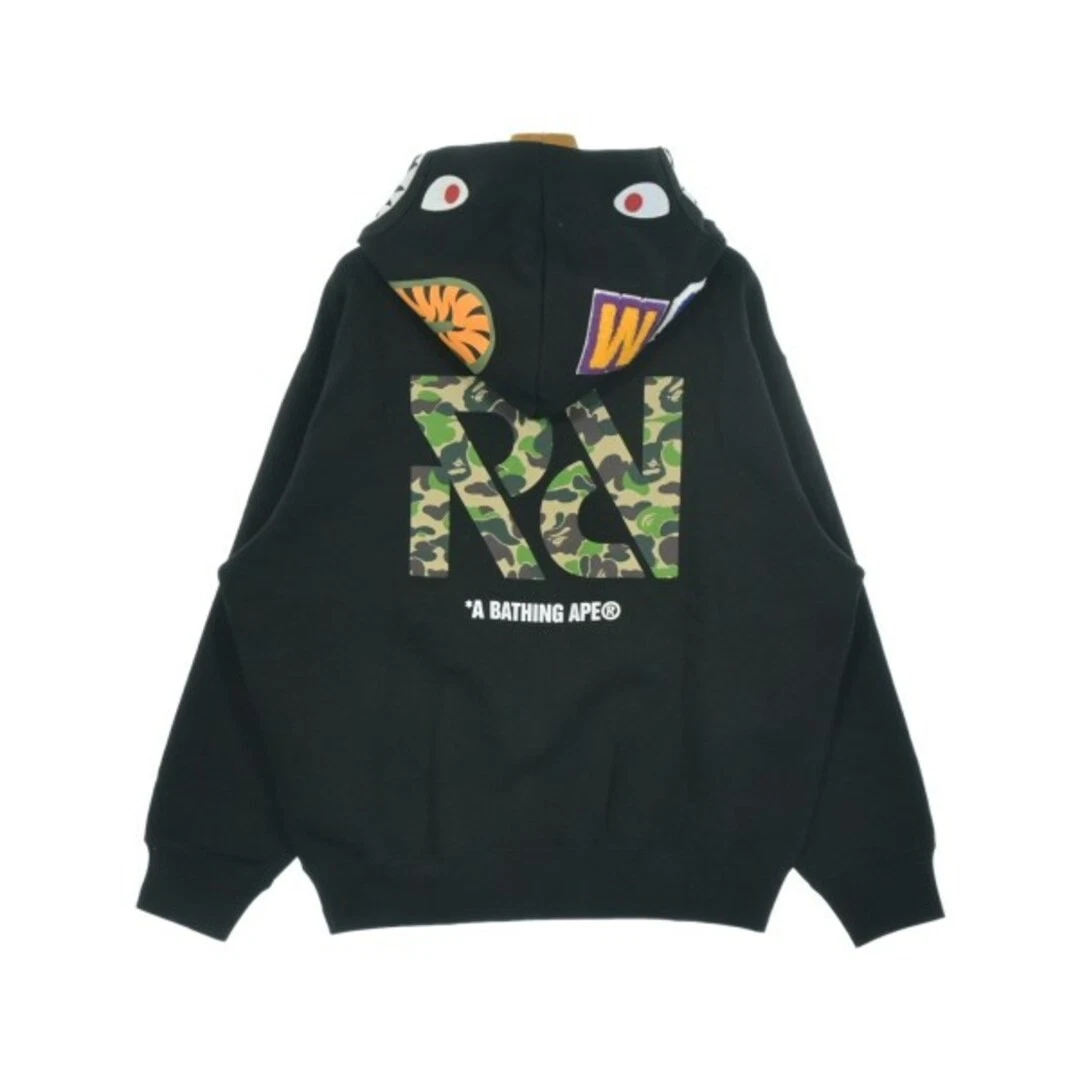 A BATHING APE (BAPE) Felpa con cappuccio Bape XL nera UOMO usata in ottime condizioni