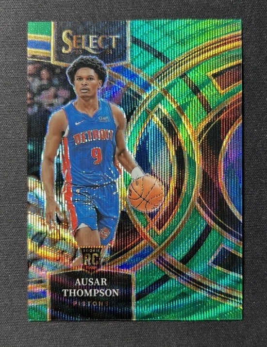 Ausar Thompson 2023-24 Panini Select RC Premier Green Wave /50 #128