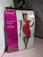 Spirit Halloween - Devilish Angel Costume - Medium 8-10 - COMPLETE