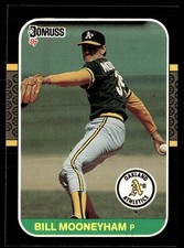 1987 Donruss Bill Mooneyham Rookie Oakland Athletics #302