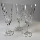 Waterford Fabulous Trio Vintage Ireland Lismore Champagne Flutes/Glasses