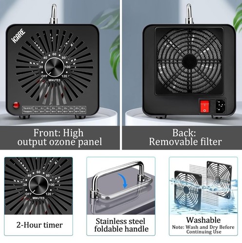 Ozone Generator 30,000 mg/h Negative Ion, Odor Removal Eliminator, Air Purifier - Picture 7 of 9