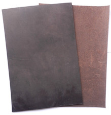 2MM THICK  ANTIQUE VINTAGE BROWN OILED FULL GRAIN LEATHER HIDE OFFCUTS