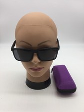 Gucci Full Rim Matte Black Designer Sunglasses 56-18-139 Grey Lens