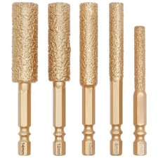 For Tiles and Glass Drill Bit 2in1 Diamond Grit for Drilling and Grinding Tasks