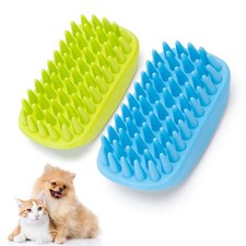 2 PCS Hundeb&uuml;rste Kurzhaar Soft Gummistriegel f&uuml;r Hunde & Katzen