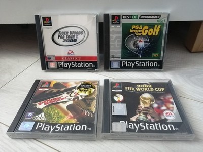 Sony PS 1 Sports: Power Soccer 2 / FIFA World Cup 2002 / PGA 2000 / PGA Euro Golf