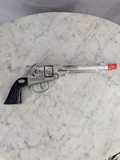 Vintage HALCO 'H' Black Handle 11" Cap Gun w/Revolving Cylinders Work Great 