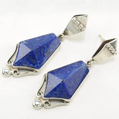 DTR Lapislazuli Ohrstecker Ohrhänger Sterlingsilber