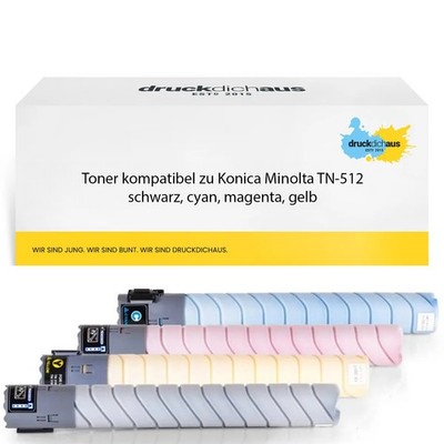 Patrone ersetzt Konica Minolta TN-512 für Bizhub C 454, C 454 e, C 554, C 554 e