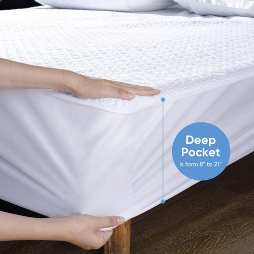 100% Waterproof Mattress Protector Queen Size, Mattress Cover 3D Air Fabric C... - Picture 4 of 7