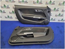 2015-2023 Ford Mustang Gt S550 Pair Coupe Front Door Panels Red Stitching 2919