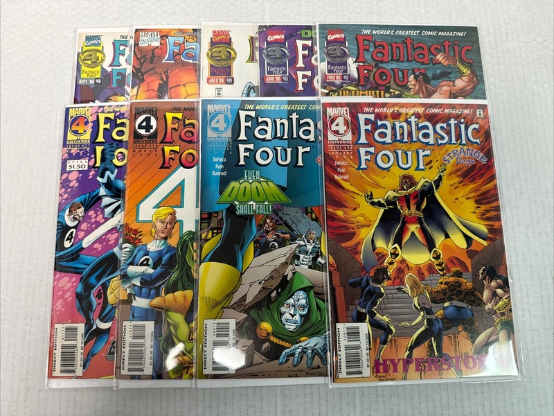 Fantastic Four #408-416 Volume 1 1961 Lot Of 9 Marvel Comics 1996