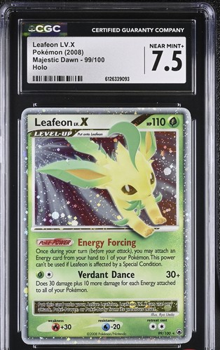 Leafeon LV.X graded CGC 7.5 for sale on eBay
