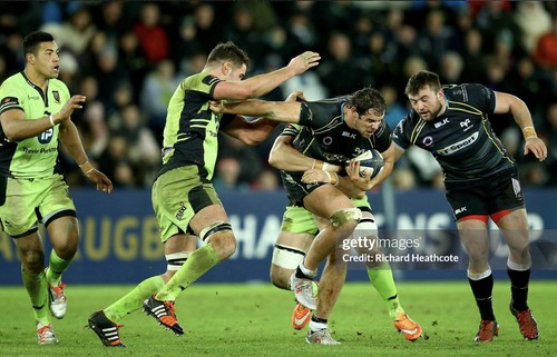 Match Worn Shirt Rugby Northampton Saints - Afbeelding 4 van 5