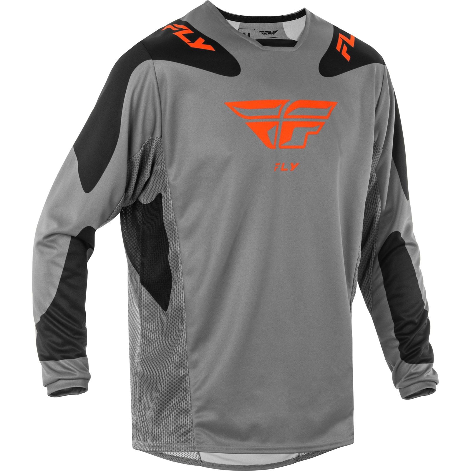 Fly Racing Kinetic Sym Jersey - Grey/Orange/Black - Small 378-422S