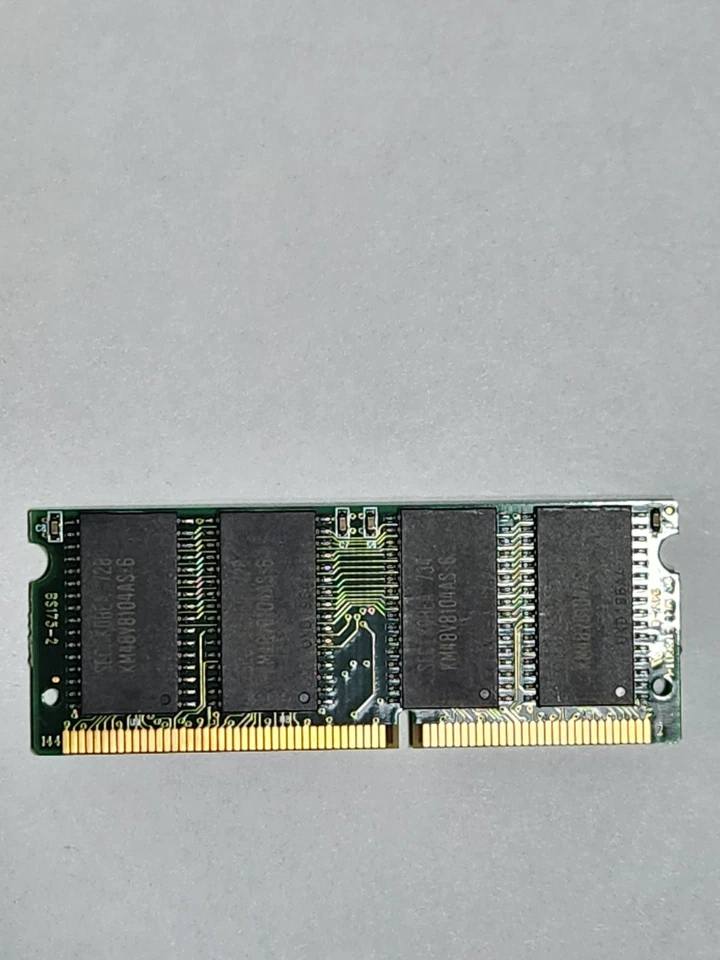 64MB SAMSUNG M12T864-60HBSAU 400MHz 60ns 144 Pin DIMM DRAM RAM - Image 2 of 2