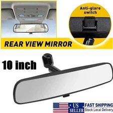 Universal Inner Inside Interior 10 Inch Rearview Rear View Mirror w/Adhesive Kit