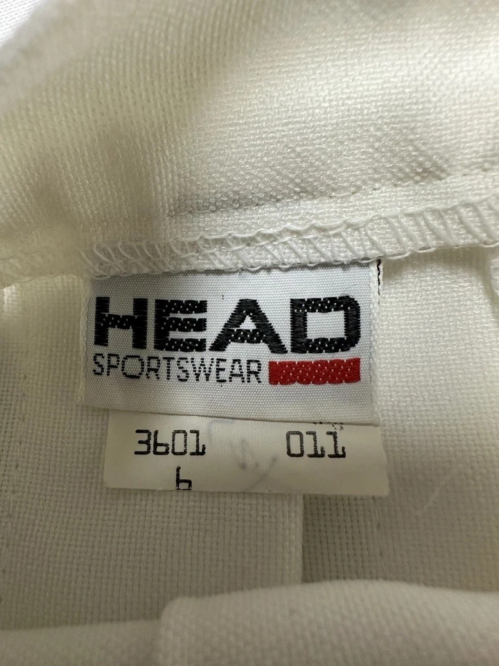 Vintage Head White Tennis Skirt Sz 6 Pleated Sportswear Tennis - Image 2 of 4