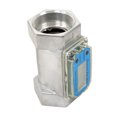Flow Rate of 15-132GPM, 2'' Digital Turbine Flow Meter, LCD Digital Display