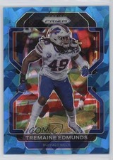 2021 Panini Prizm Blue Ice Prizm 87/99 Tremaine Edmunds #120 0jq7