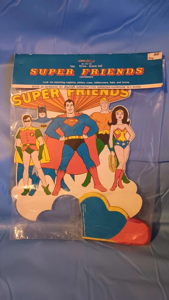 Juego de fiesta vintage 1976 DC Comics Super Friends Foto 2 de 4
