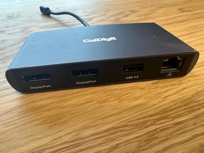 CalDigit Thunderbolt 3 Mini Dock Dual DisplayPort 4K 60Hz MacBook PC Ethernet