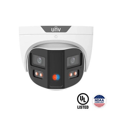 UNV 8MP 4K 180° Panoramic Turret IPC3K28SE-ADF28KMC-DL-I0 AI Active Deterrence