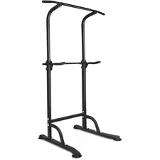 AS Tower Workout Dip Station Pull Up Bar,Height Adjustable Multi-Function