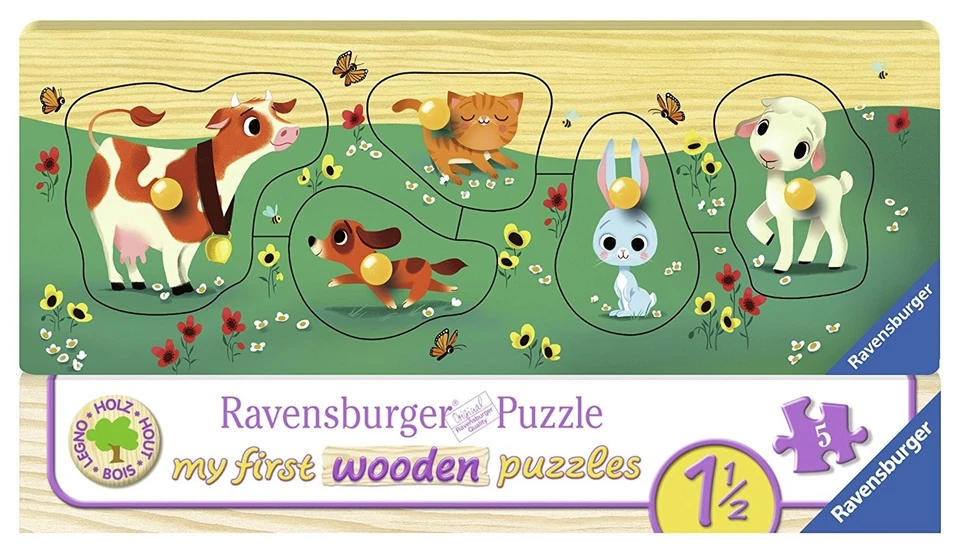 RAVENSBURGER - Mis primeros puzzles de madera - Mis amigos animales - - RAV0... - Imagen 1 de 1