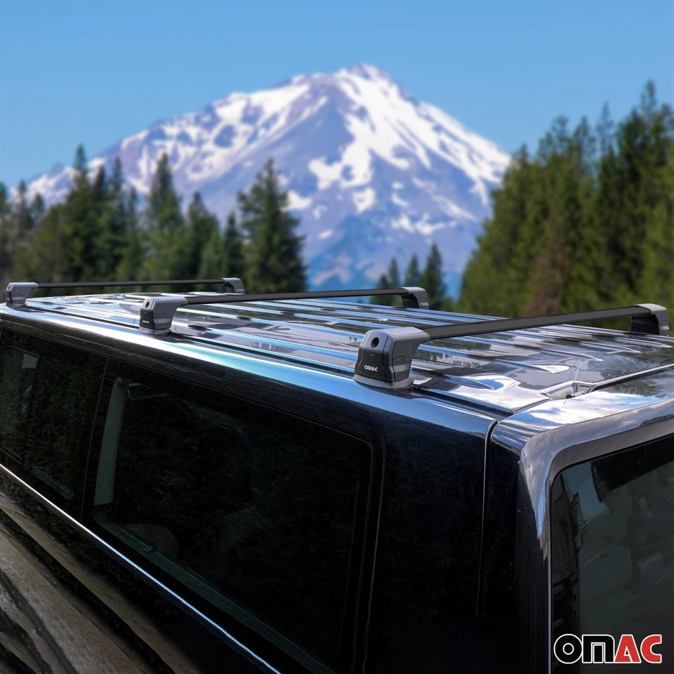 Dachträger für Ford Transit Custom / Tourneo Custom 2013-2022 75kg Schwarz 3 tlg - Bild 3 von 4