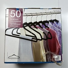 NEW Non Slip Luxury Velvet Flocked Hangers 50 pack Closet Organize Space Saving