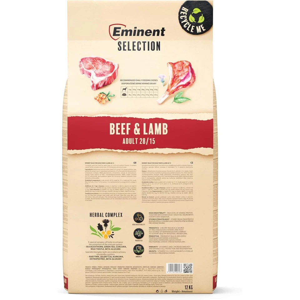 Eminent Selection Adult 12kg Rind-/Lammfleisch | sensible Verdauung & Fell - Bild 2 von 2